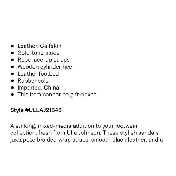 Ulla Johnson Elvie Rope High Heel Sandals Size 40 / US 9.5 Black - Picture 11 of 11